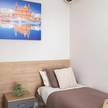 Daire Edka - Modern Sunlit 2bd With Balconies - Close To Sliema Promenade, St Julian's & St Georges Bay Gzira