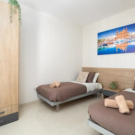 Edka - Modern Sunlit 2bd With Balconies - Close To Sliema Promenade, St Julian's & St Georges Bay * Gzira
