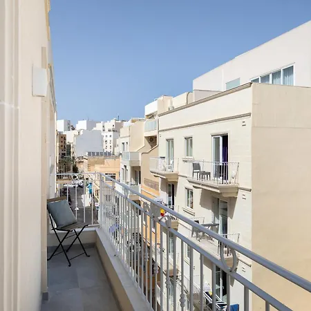 Edka - Modern Sunlit 2bd With Balconies - Close To Sliema Promenade, St Julian's & St Georges Bay Gzira