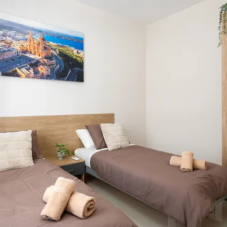 Apartament Edka - Modern Sunlit 2bd With Balconies - Close To Sliema Promenade, St Julian's & St Georges Bay Gzira